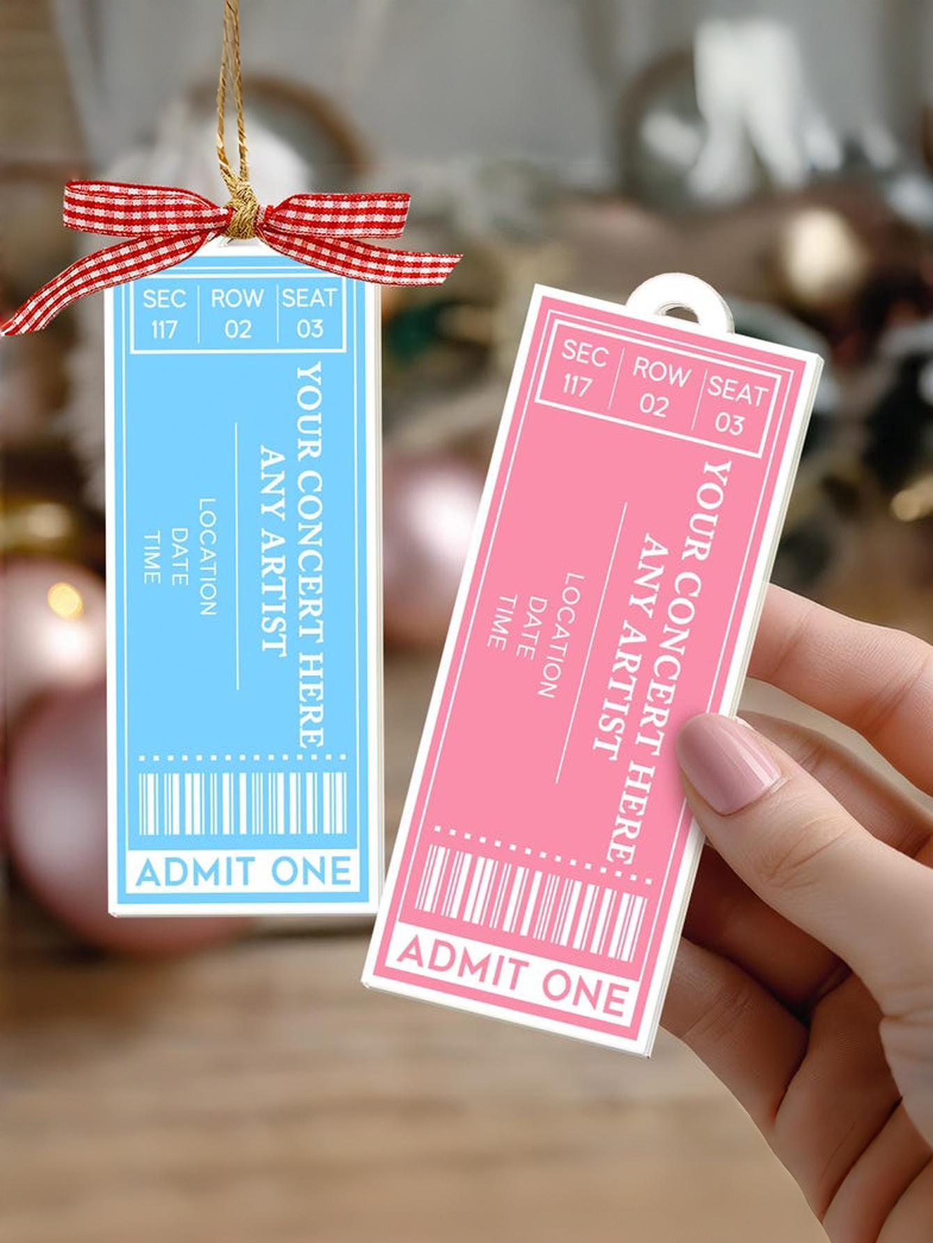 Custom Acrylic Concert Ticket Keychain